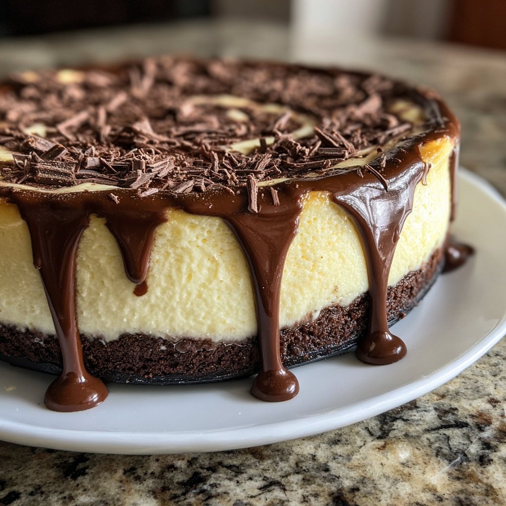 Peppermint Cheesecake with Chocolate Crust