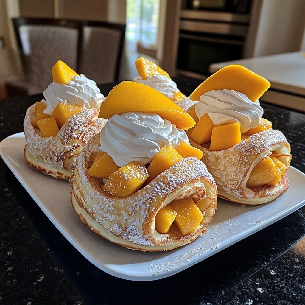Hong Kong-Style Mango Pancakes