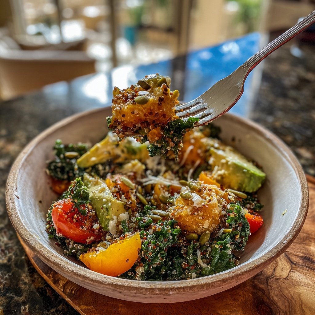 Kale and Quinoa Protein Salad