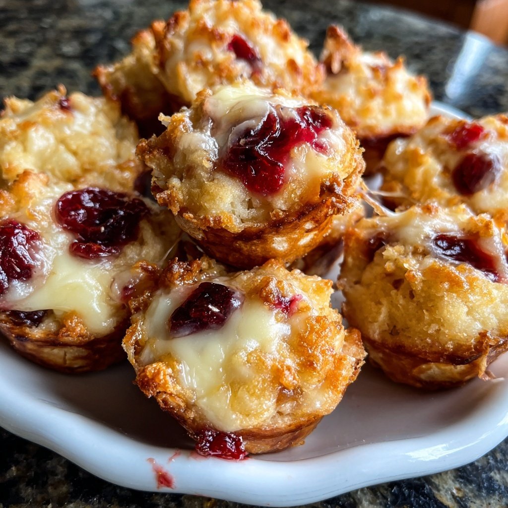 Mini Cranberry Brie Bites