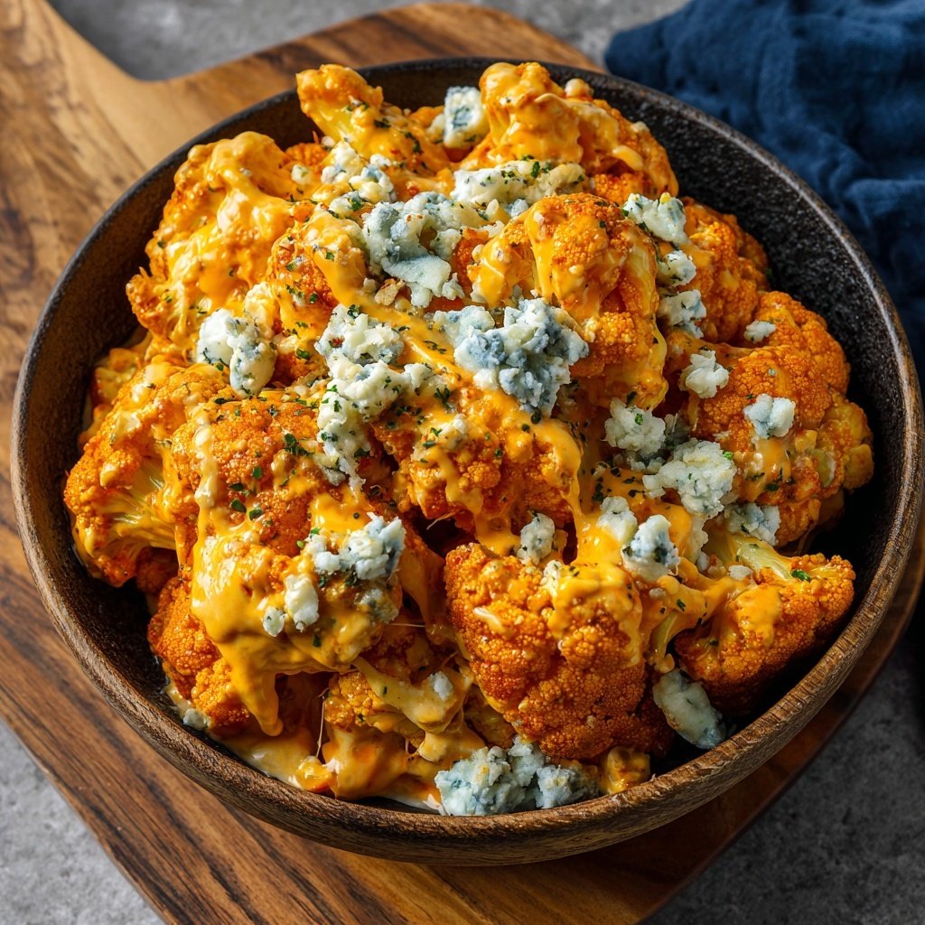 Buffalo Cauliflower Blue Cheese Dip