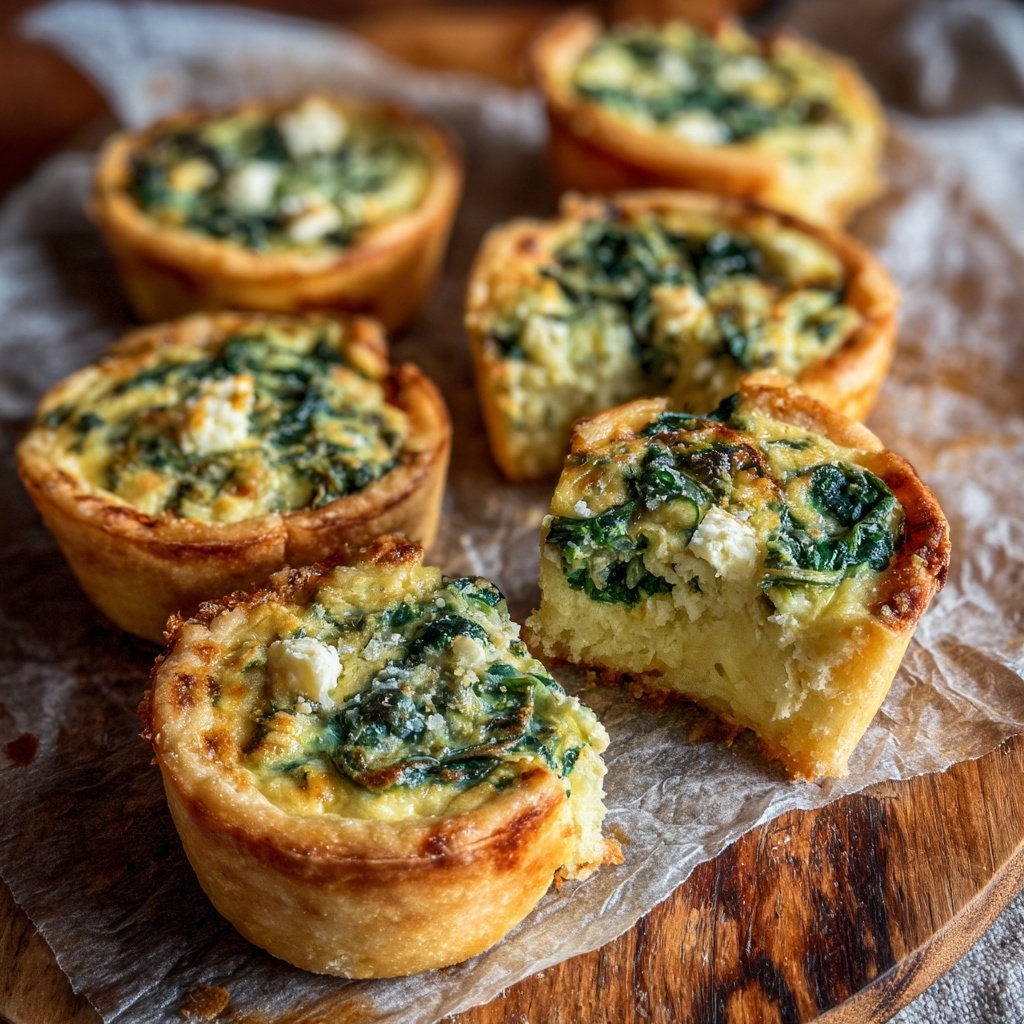 Mini Quiche with Spinach