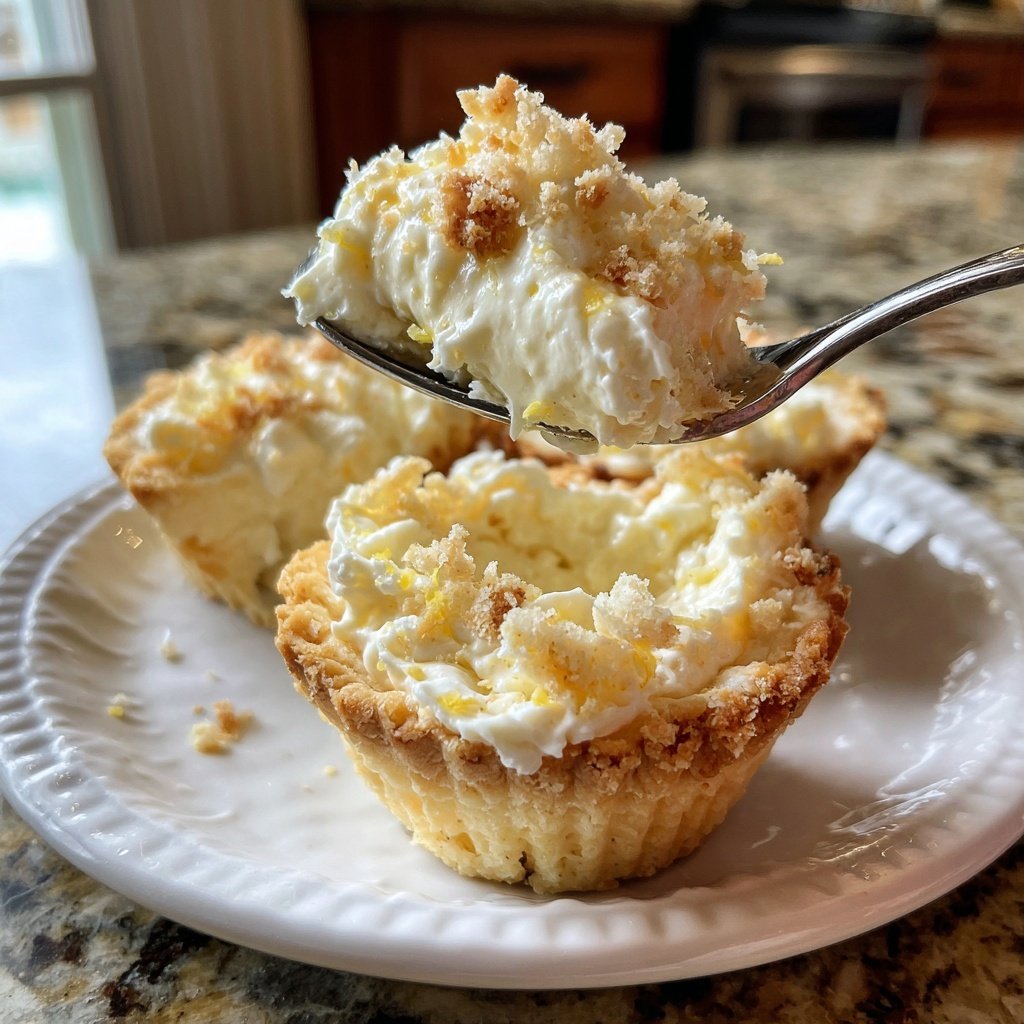 Lemon Cream Pie Cookie Cups