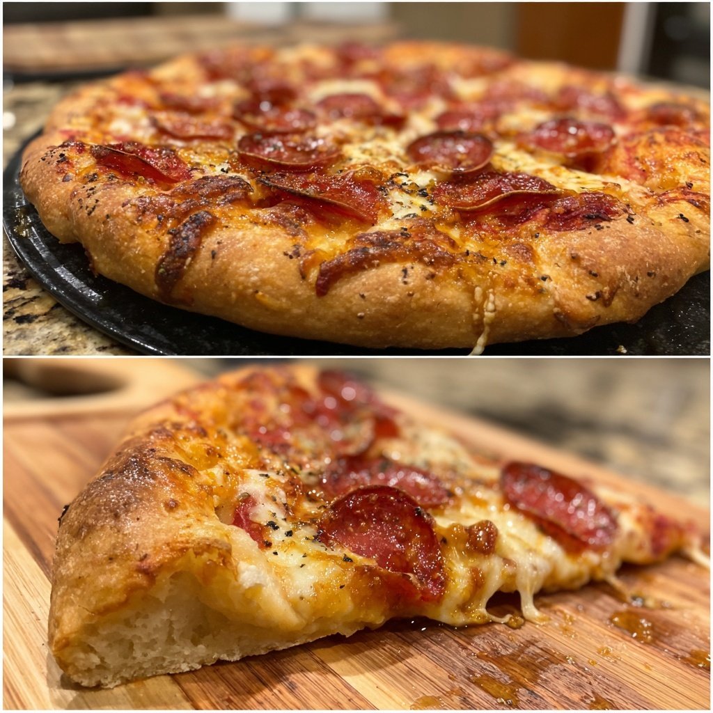 Hot Honey Pizza with Fresh Basil