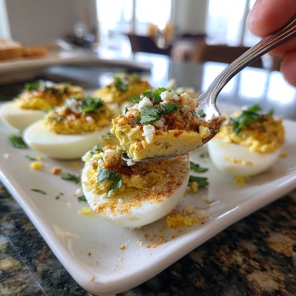 Mexican Street Corn Deviled Eggs