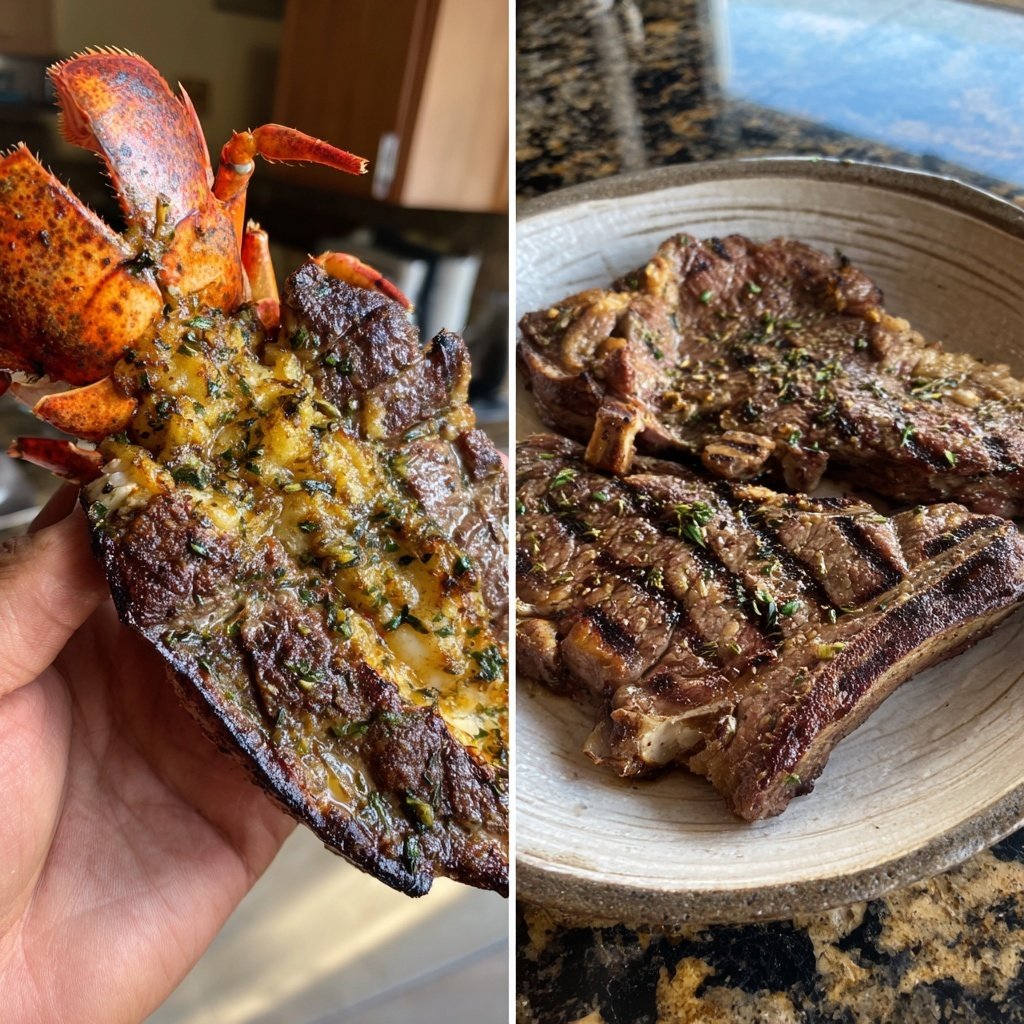 Surfside Grilled Beef and Lobster