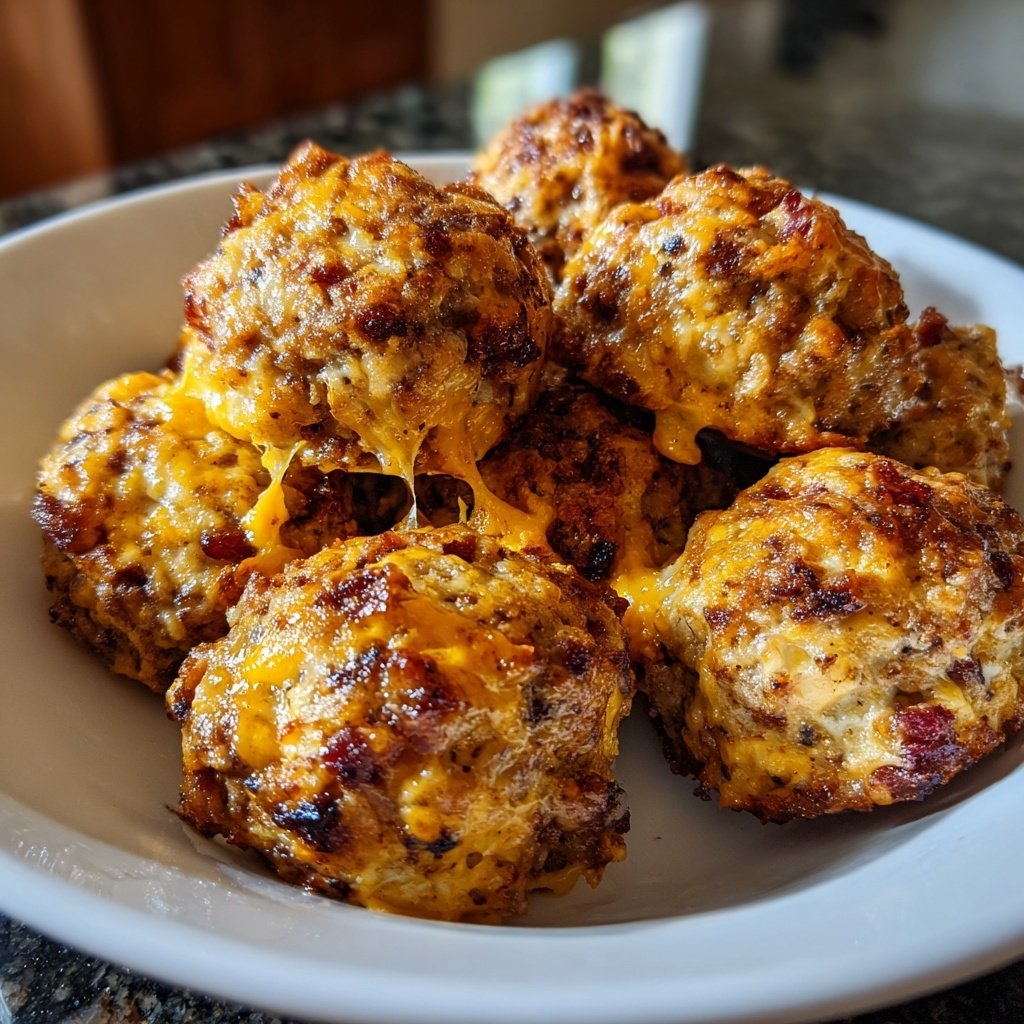 Rotel Cream Cheese Sausage Balls