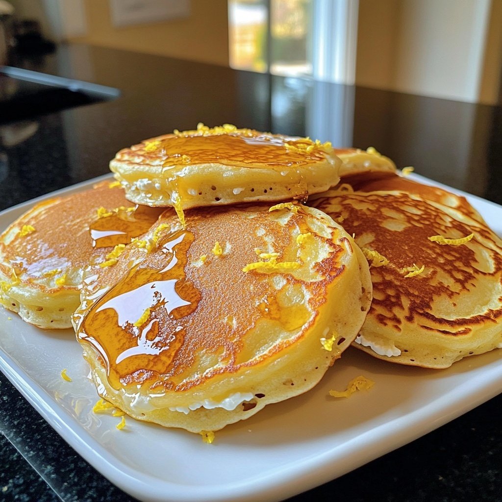 Meyer Lemon Ricotta Pancakes