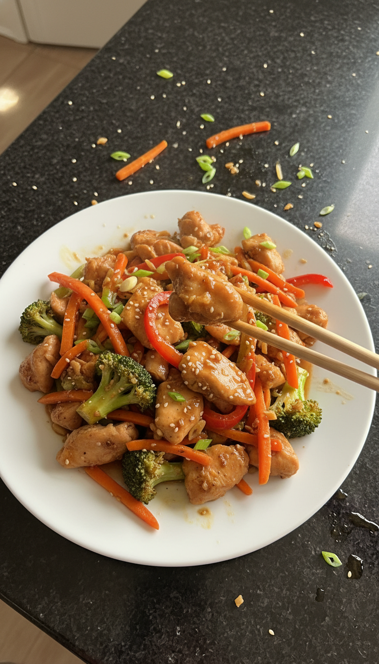 Ginger Garlic Chicken Stir Fry