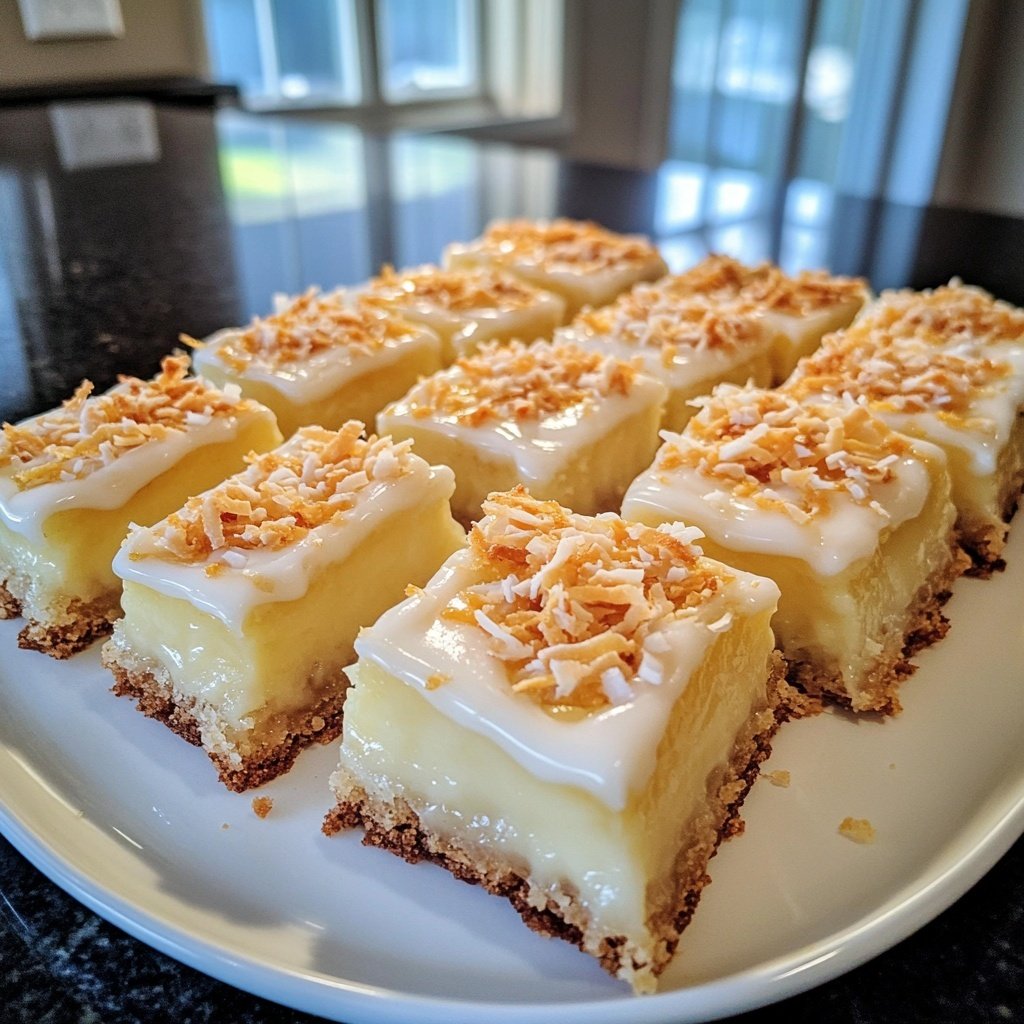 Meyer Lemon Bars with Coconut