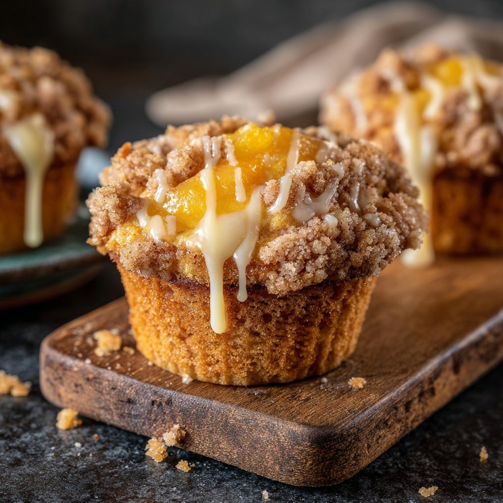 Peach Cobbler Cupcake Delight