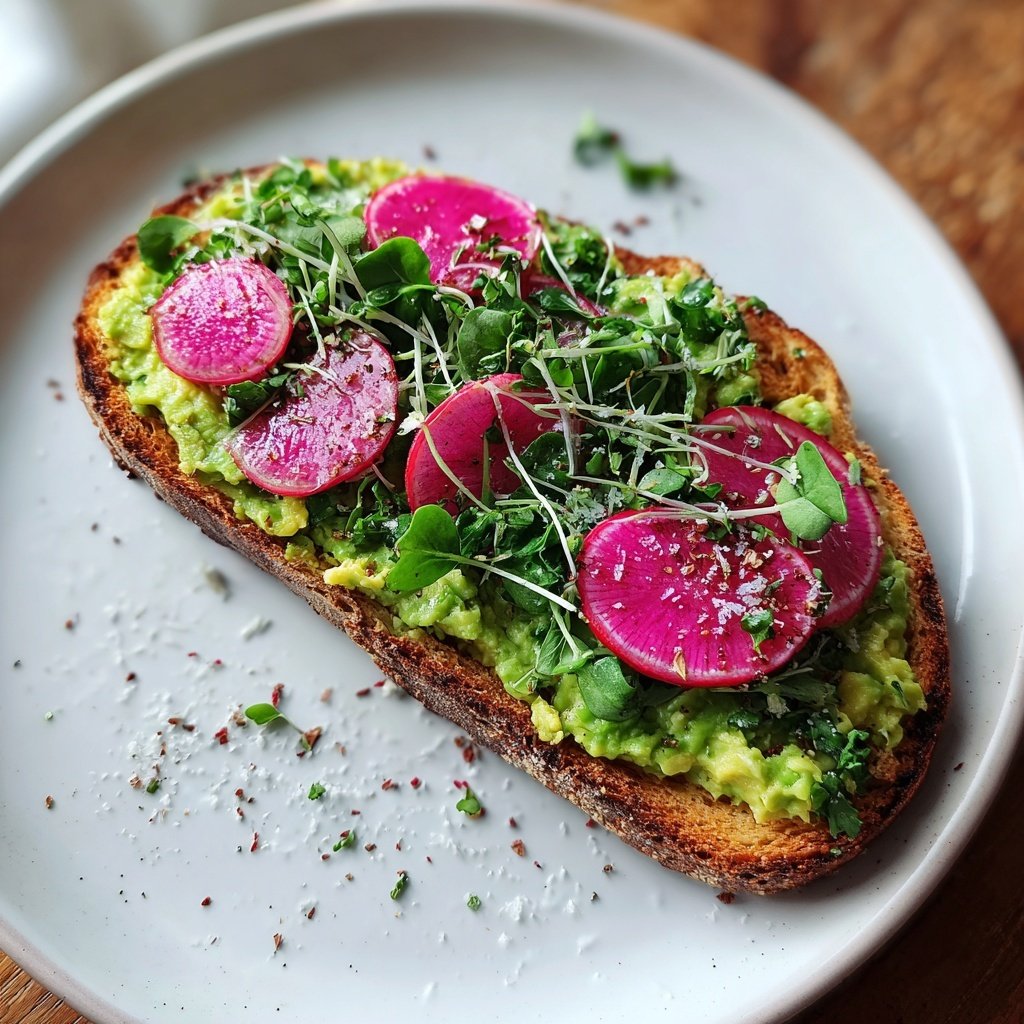 Avocado Toast with Radishes