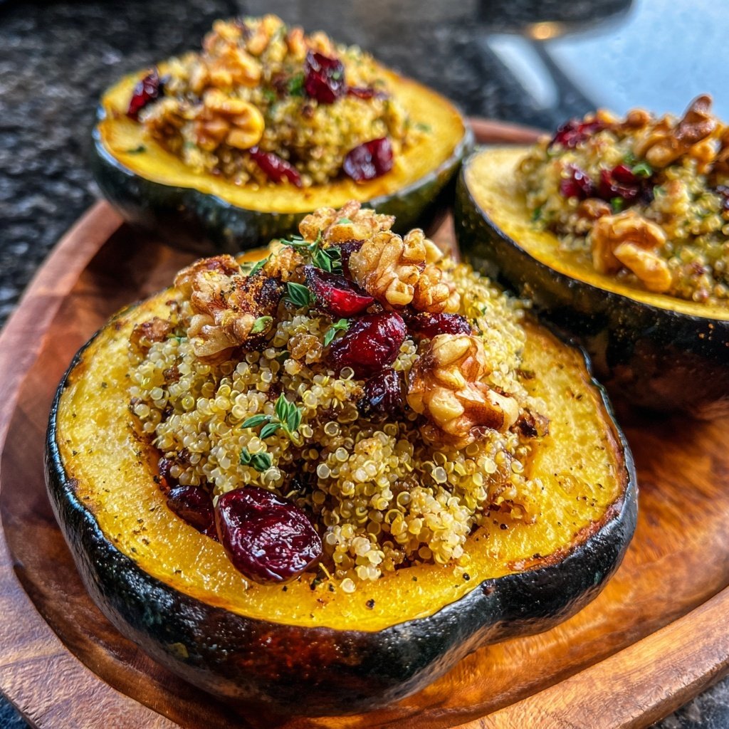 Stuffed Acorn Squash with Quinoa