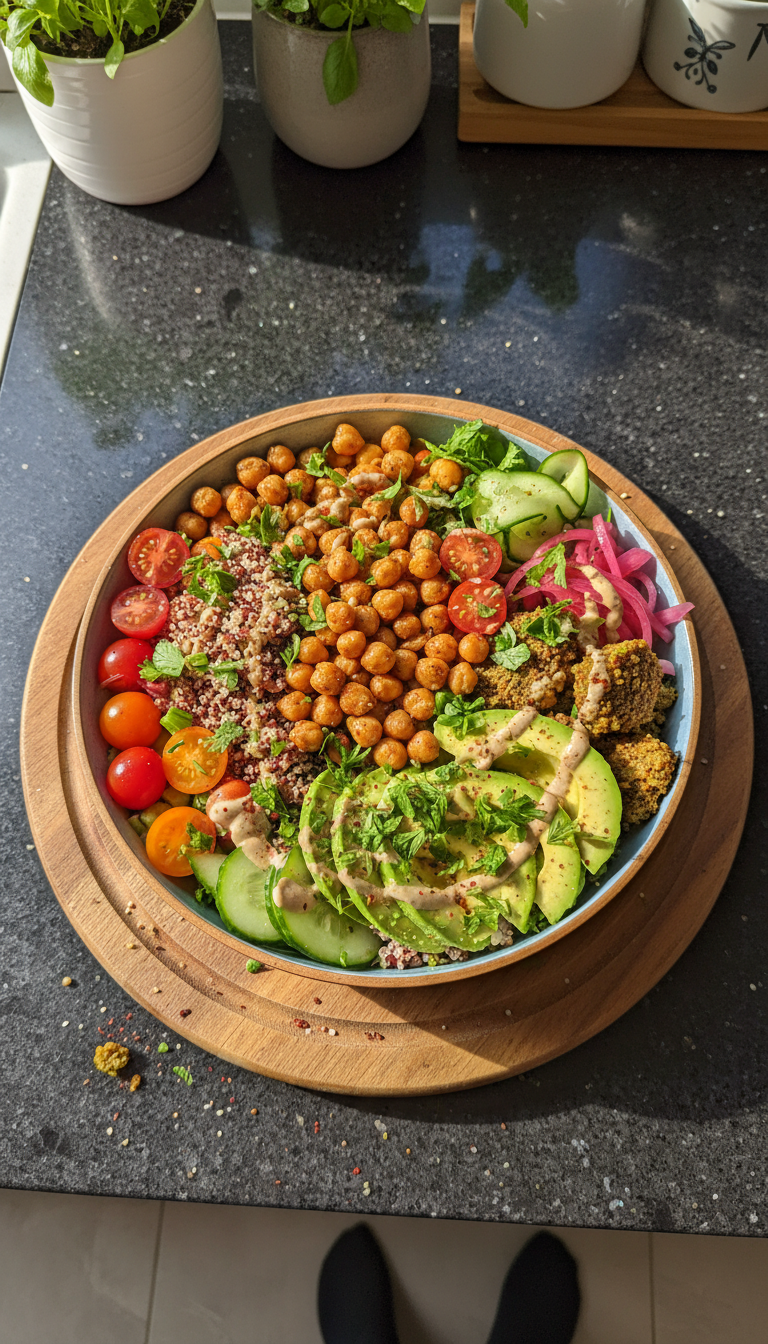 Vegan Mediterranean Buddha Bowl