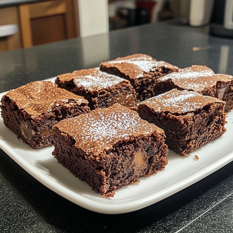Christmas Brownies with Gingerbread Spices
