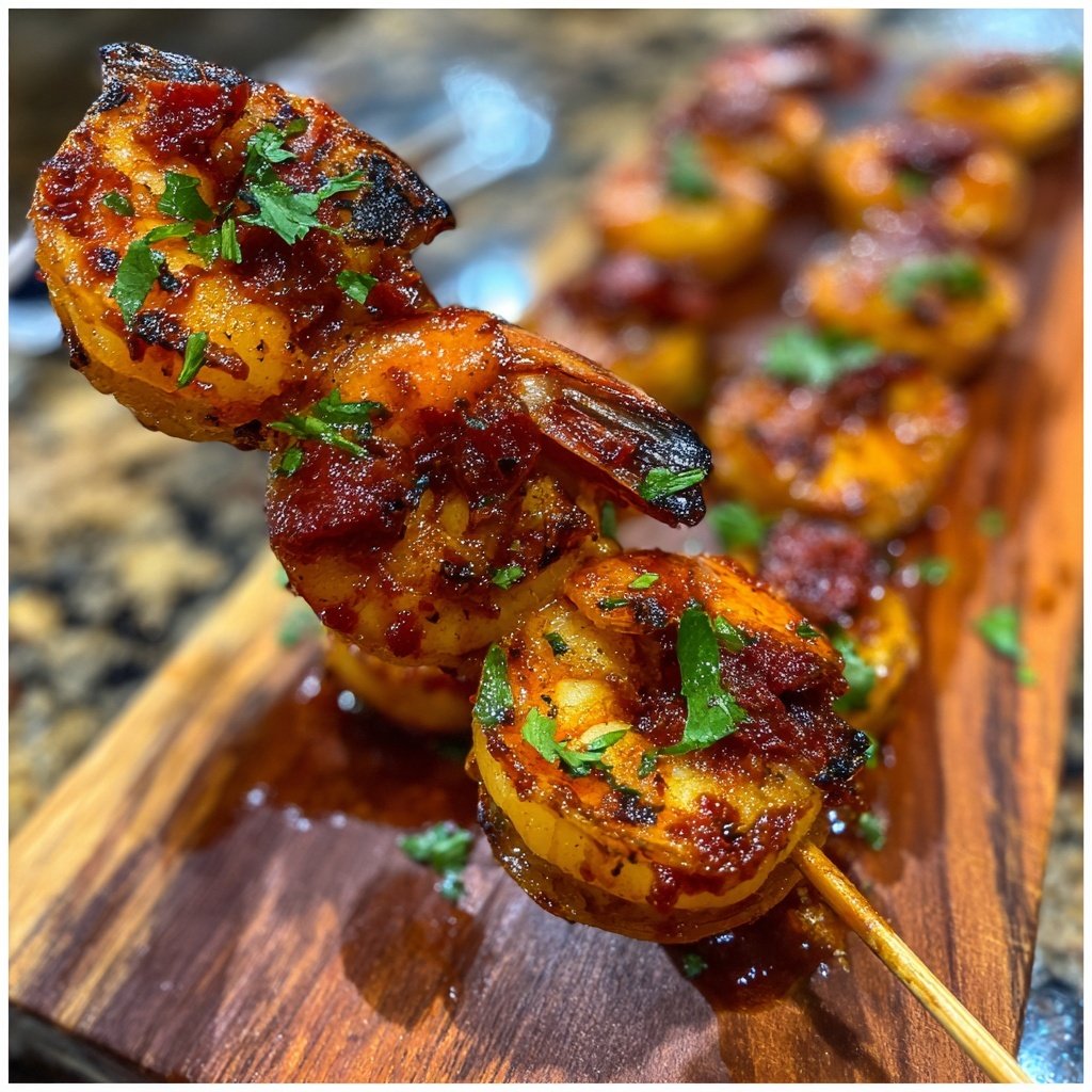 Grilled Shrimp and Chorizo Appetizers