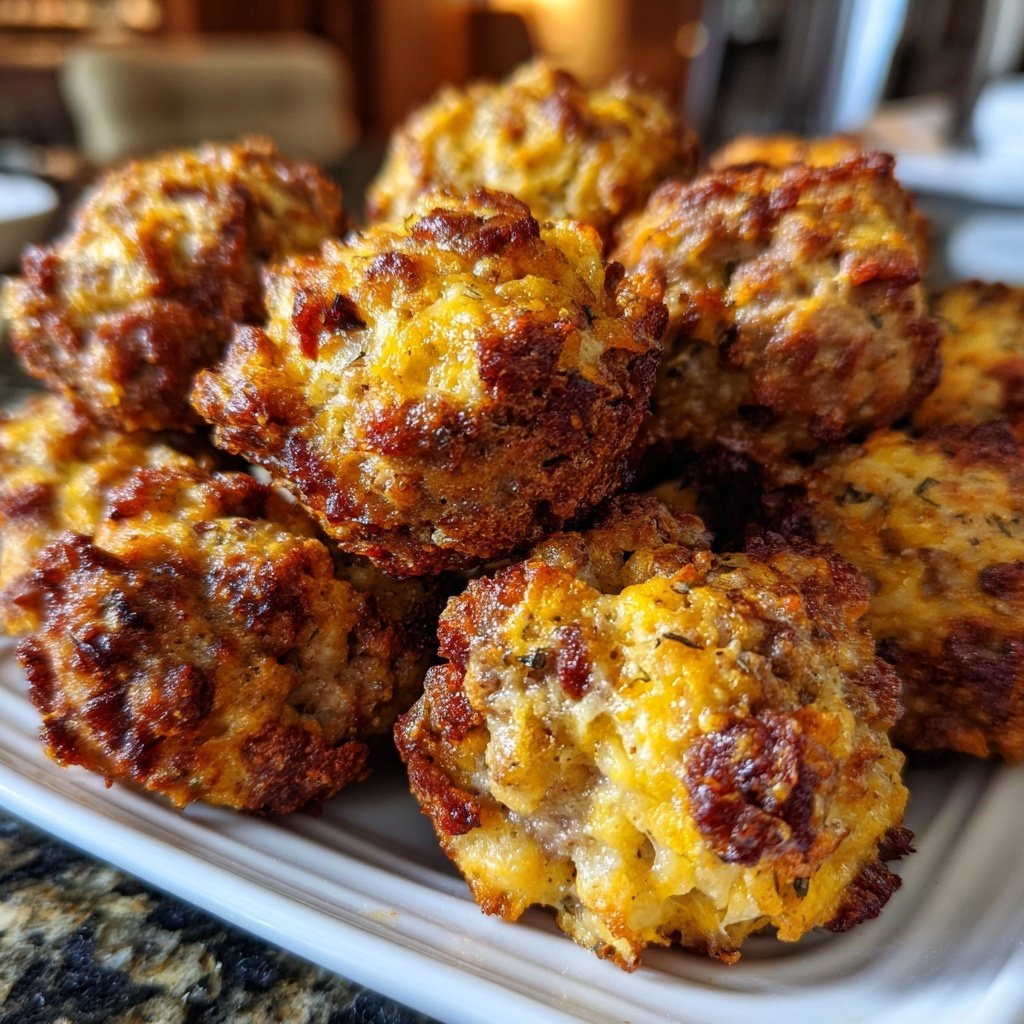 Spicy Stuffing Sausage Balls