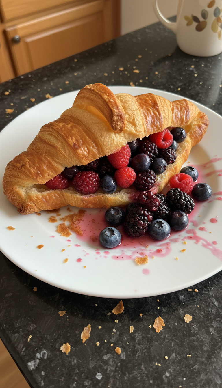 Berry Stuffed Croissant Delight