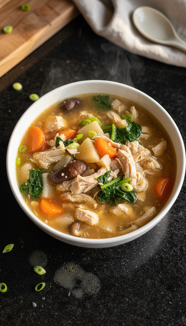 Chicken and Vegetable Miso Soup