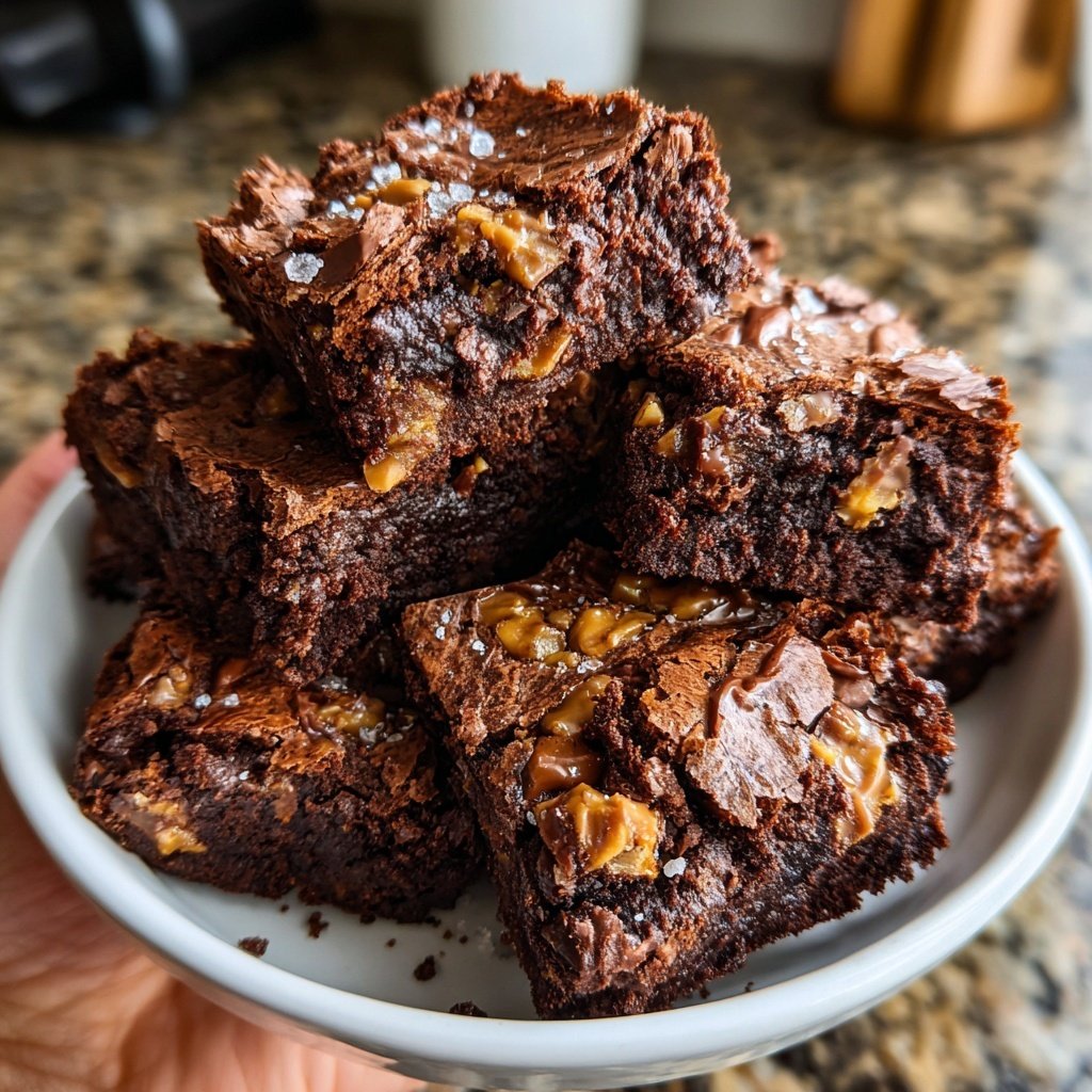 Sourdough Discard Brownies with Toffee Bits