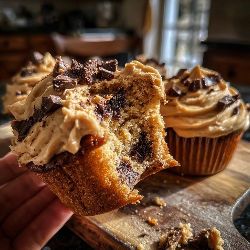 Peanut Butter Chocolate Chip Cupcakes