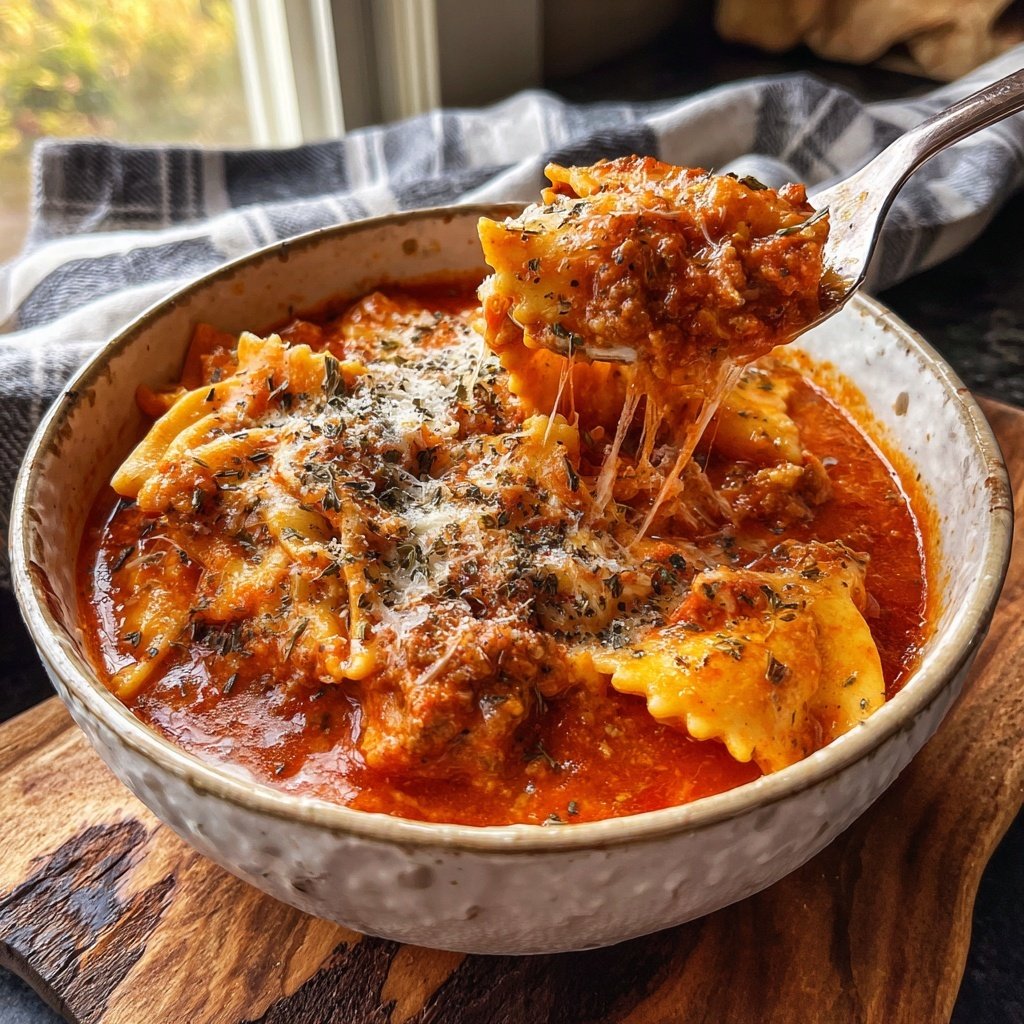 Instant Pot Lasagna Soup Comfort Food