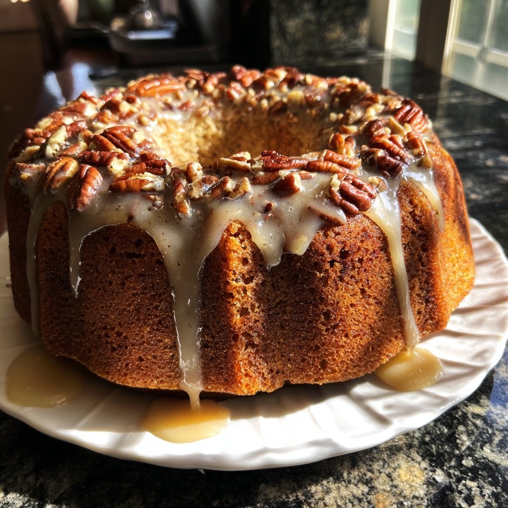 Maple Vanilla Pecan Cake