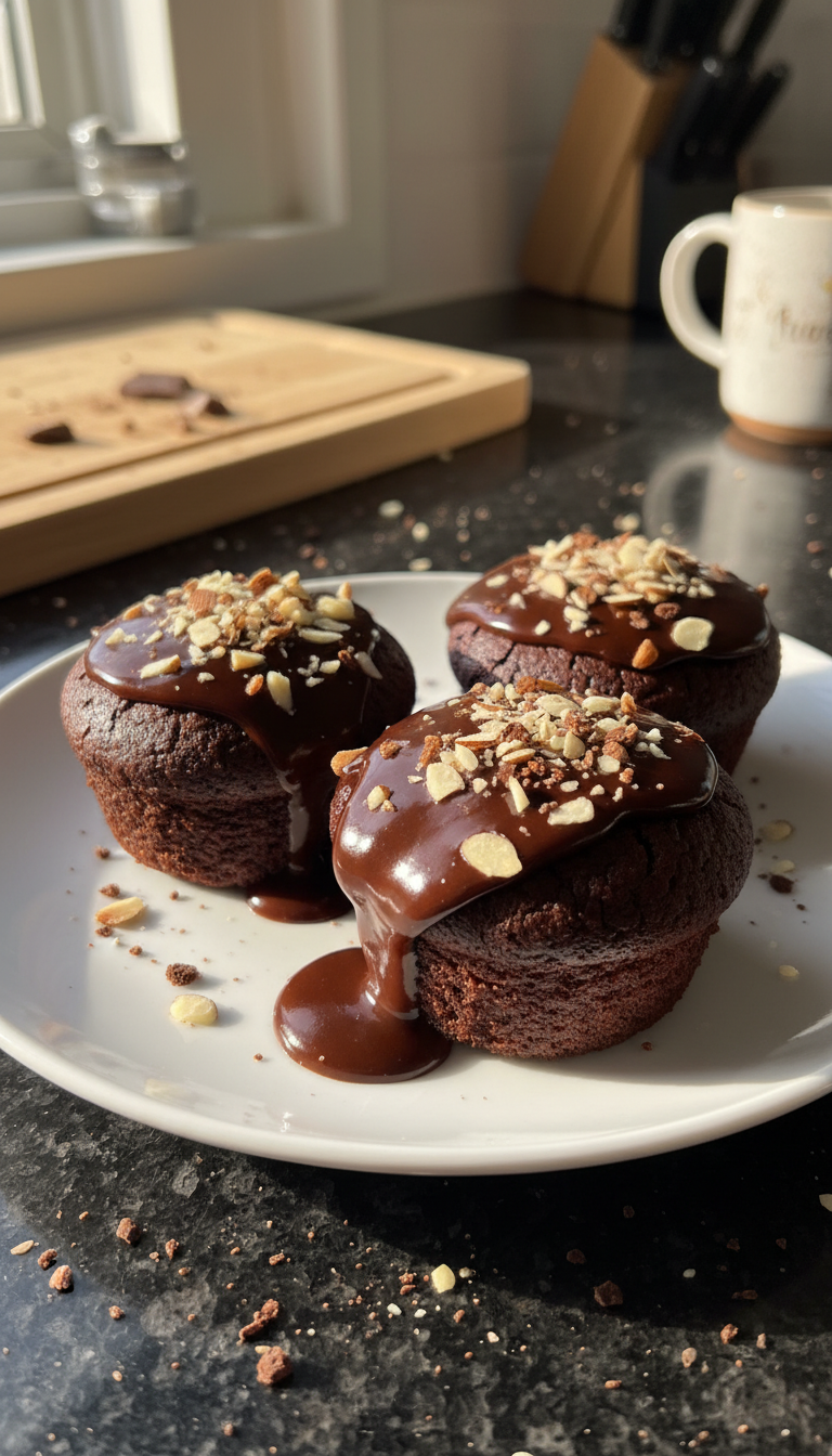 Chocolate Almond Cupcakes