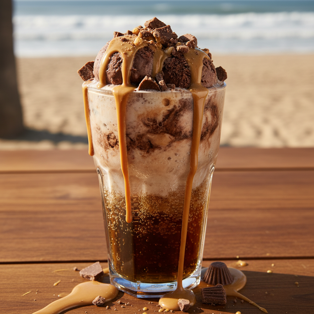 Unique Reese's Ice Cream Float